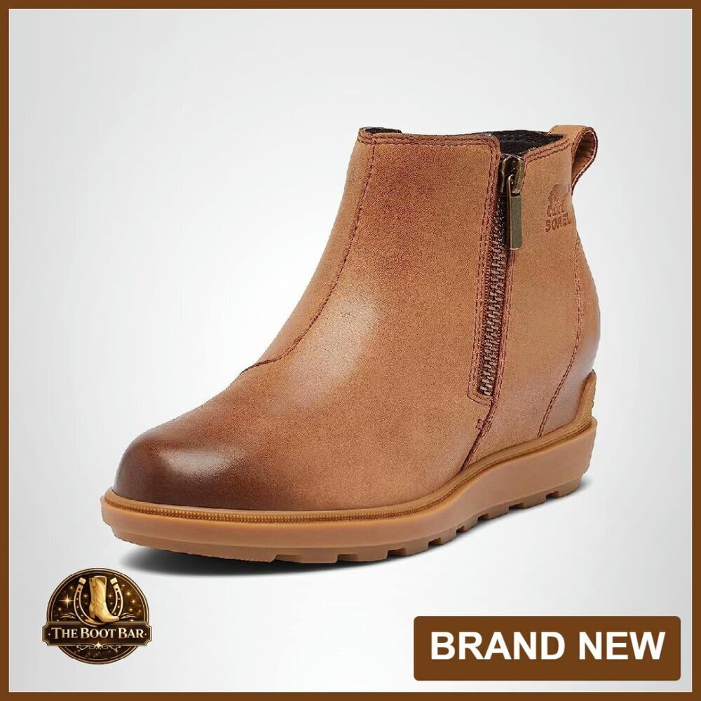 Waterproof Suede Winter Boots Zip Up Wedge Snow Boots Women's